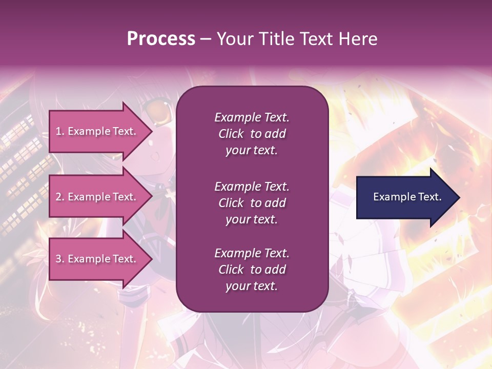 A Girl In A Short Skirt Is Dancing In Front Of A Cityscape PowerPoint Template