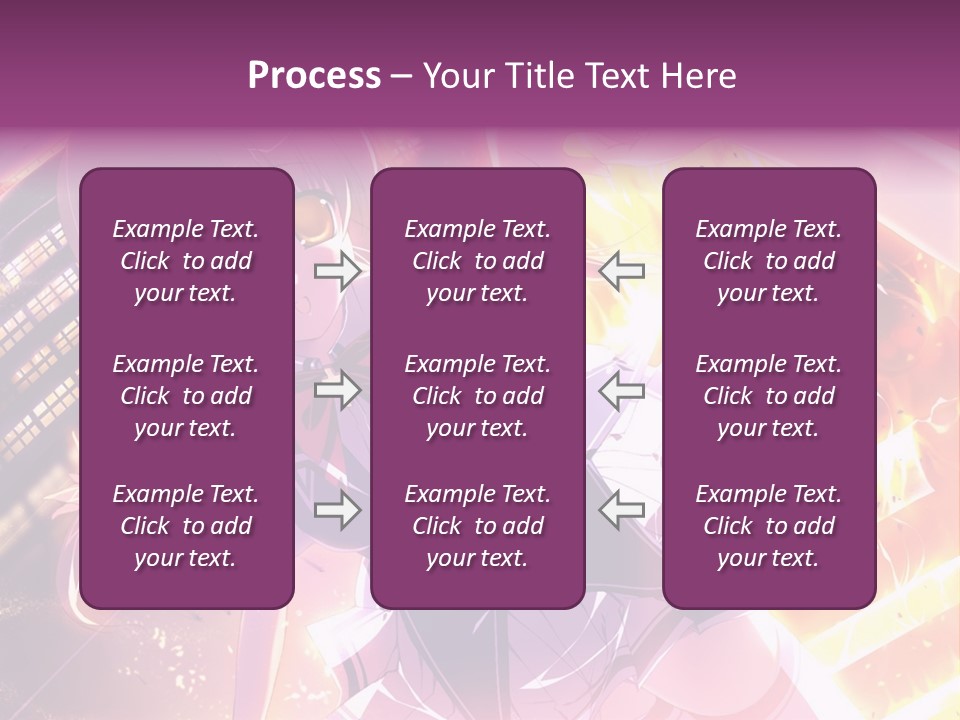 A Girl In A Short Skirt Is Dancing In Front Of A Cityscape PowerPoint Template