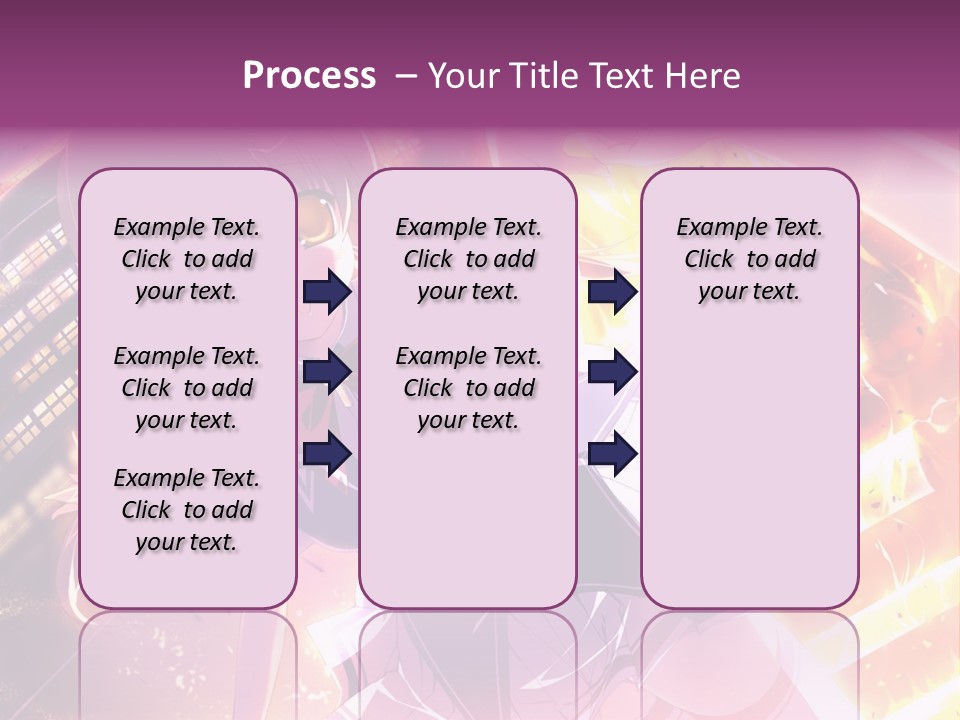 A Girl In A Short Skirt Is Dancing In Front Of A Cityscape PowerPoint Template