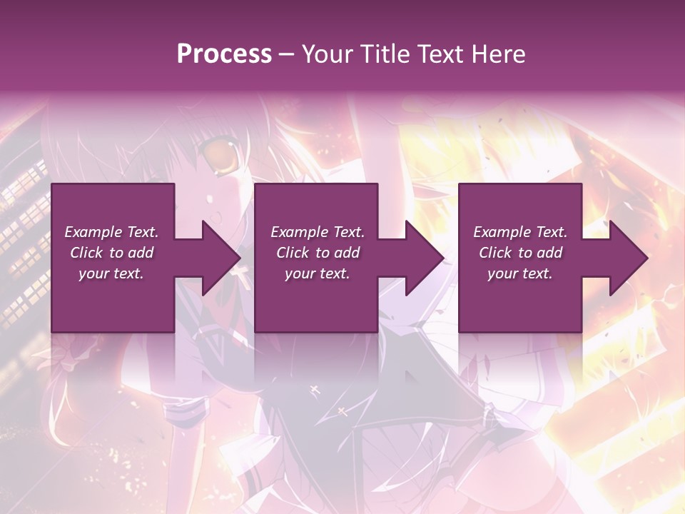 A Girl In A Short Skirt Is Dancing In Front Of A Cityscape PowerPoint Template