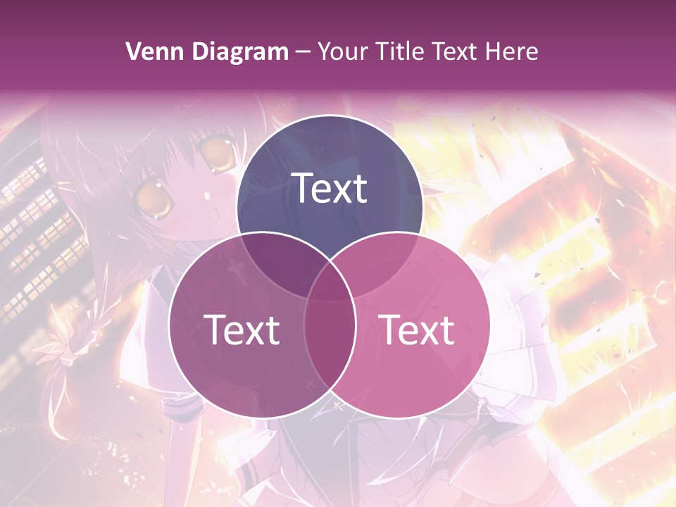 A Girl In A Short Skirt Is Dancing In Front Of A Cityscape PowerPoint Template