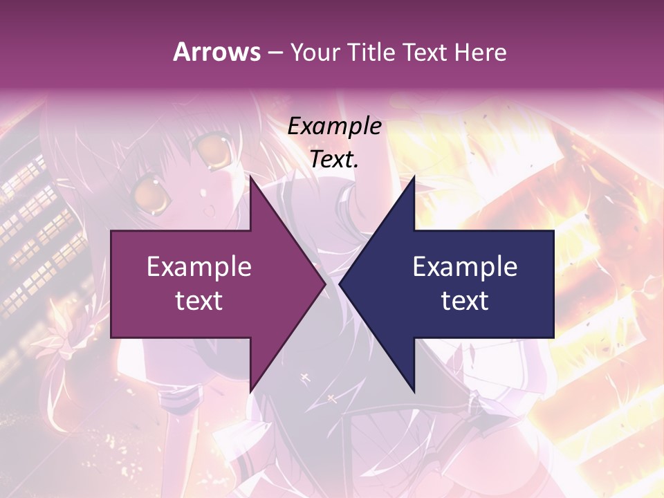 A Girl In A Short Skirt Is Dancing In Front Of A Cityscape PowerPoint Template