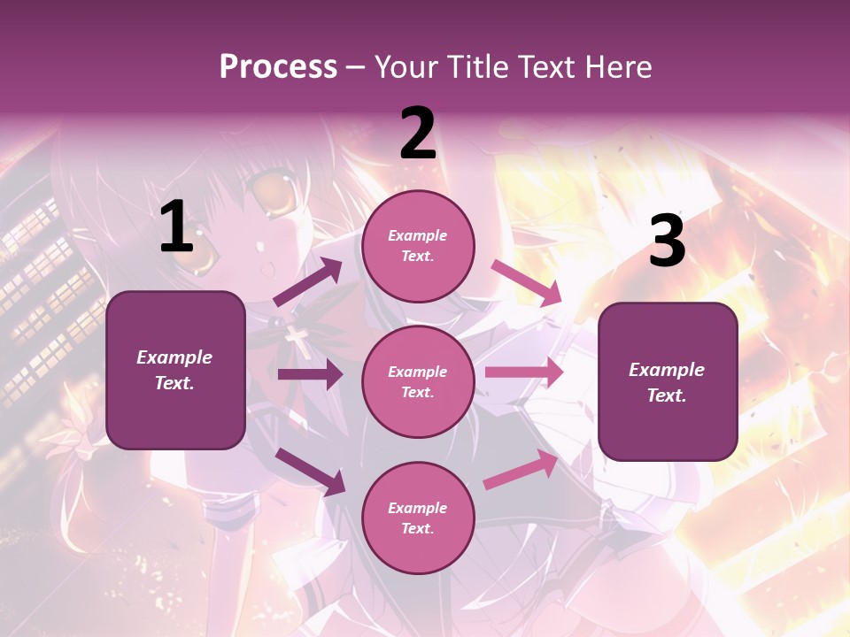 A Girl In A Short Skirt Is Dancing In Front Of A Cityscape PowerPoint Template