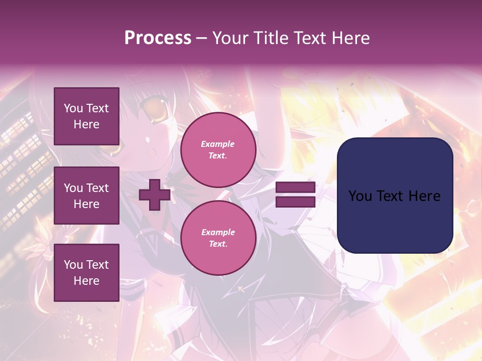 A Girl In A Short Skirt Is Dancing In Front Of A Cityscape PowerPoint Template