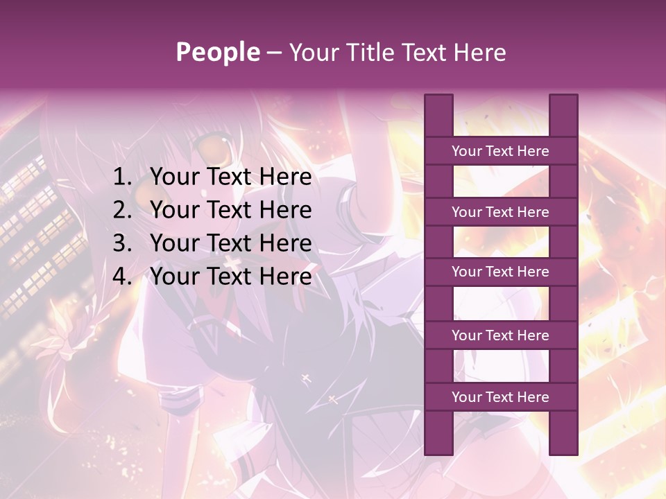 A Girl In A Short Skirt Is Dancing In Front Of A Cityscape PowerPoint Template