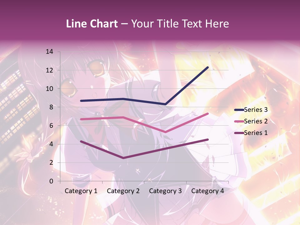 A Girl In A Short Skirt Is Dancing In Front Of A Cityscape PowerPoint Template