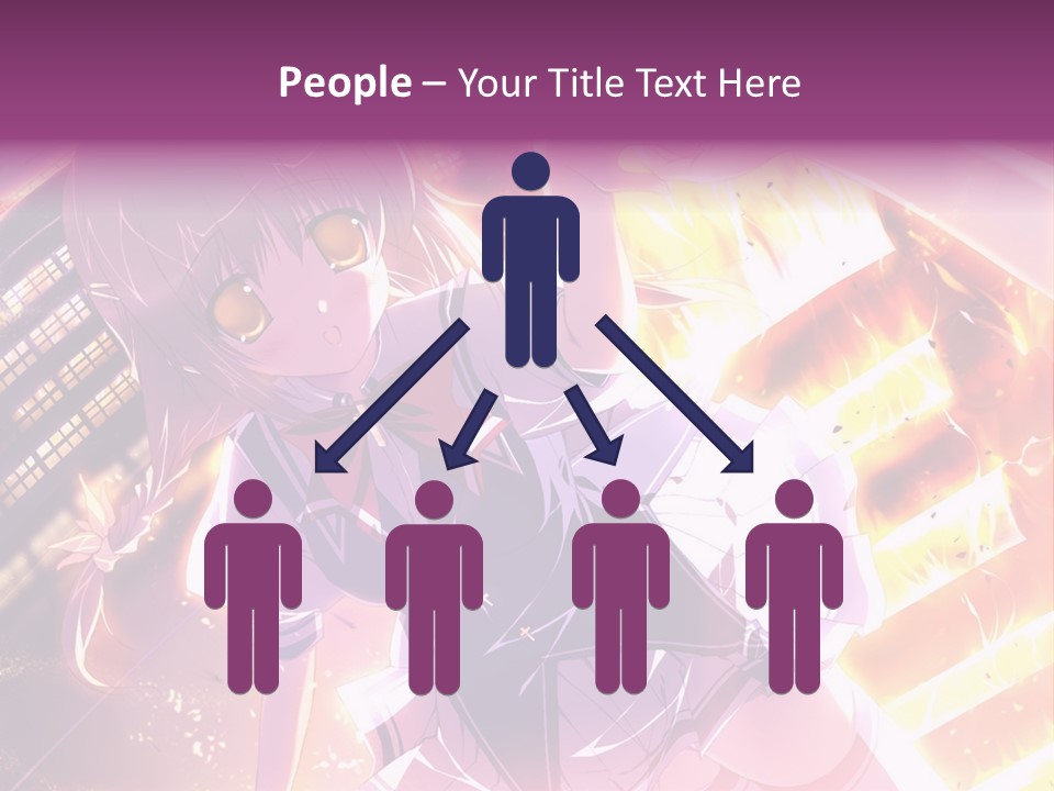 A Girl In A Short Skirt Is Dancing In Front Of A Cityscape PowerPoint Template