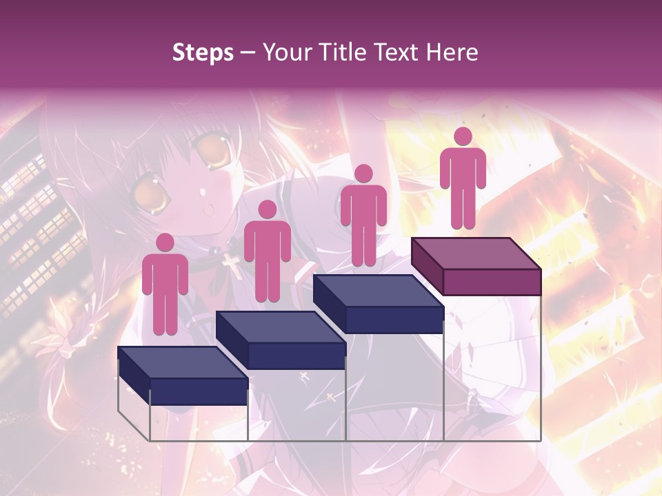 A Girl In A Short Skirt Is Dancing In Front Of A Cityscape PowerPoint Template
