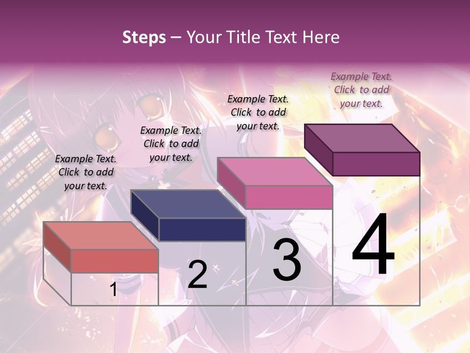 A Girl In A Short Skirt Is Dancing In Front Of A Cityscape PowerPoint Template