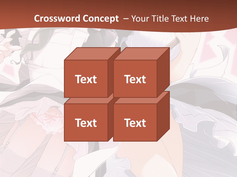 A Couple Of Anime Girls Powerpoint Template PowerPoint Template