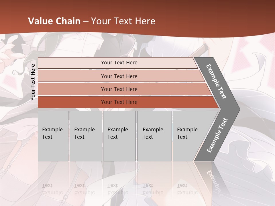 A Couple Of Anime Girls Powerpoint Template PowerPoint Template