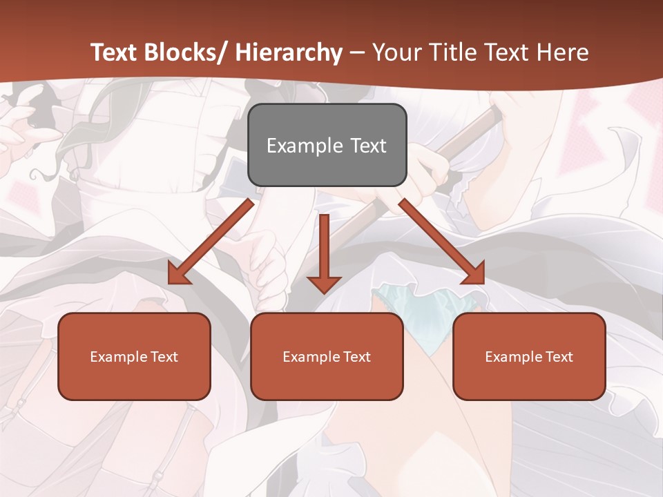 A Couple Of Anime Girls Powerpoint Template PowerPoint Template