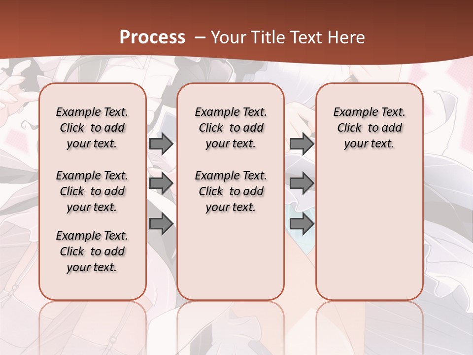 A Couple Of Anime Girls Powerpoint Template PowerPoint Template