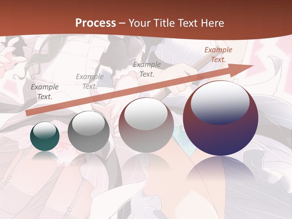 A Couple Of Anime Girls Powerpoint Template PowerPoint Template