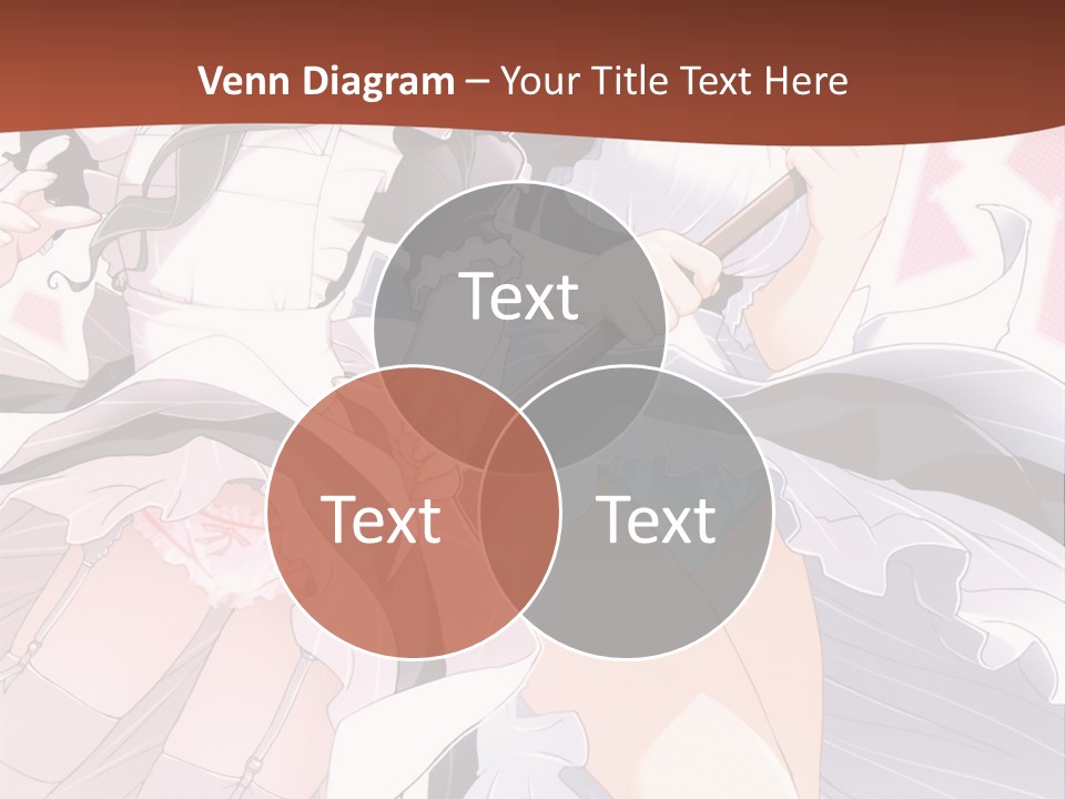 A Couple Of Anime Girls Powerpoint Template PowerPoint Template