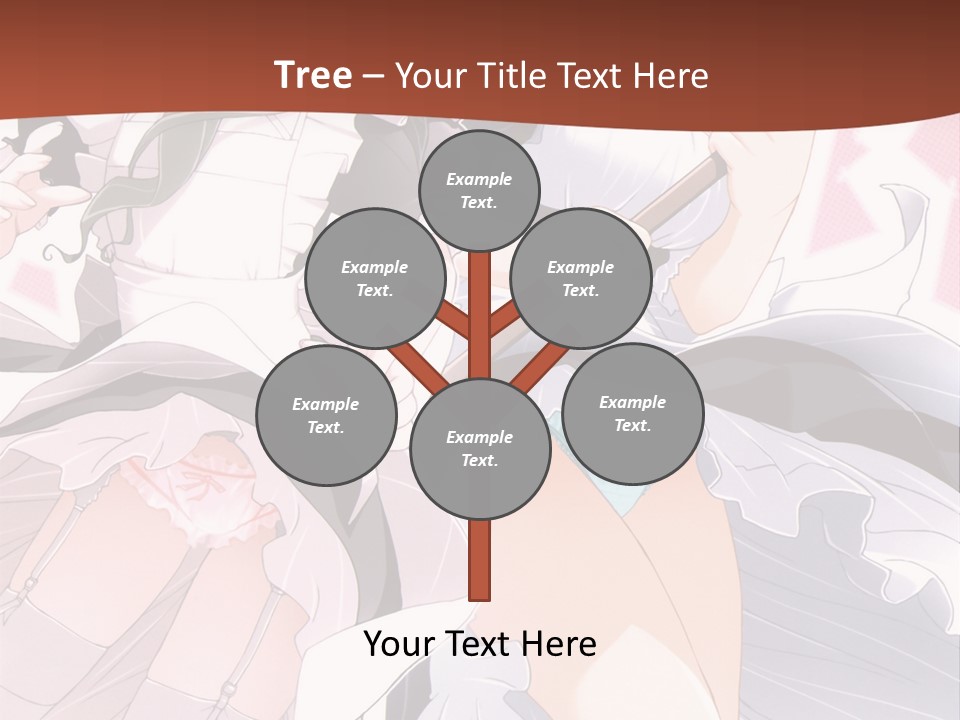 A Couple Of Anime Girls Powerpoint Template PowerPoint Template