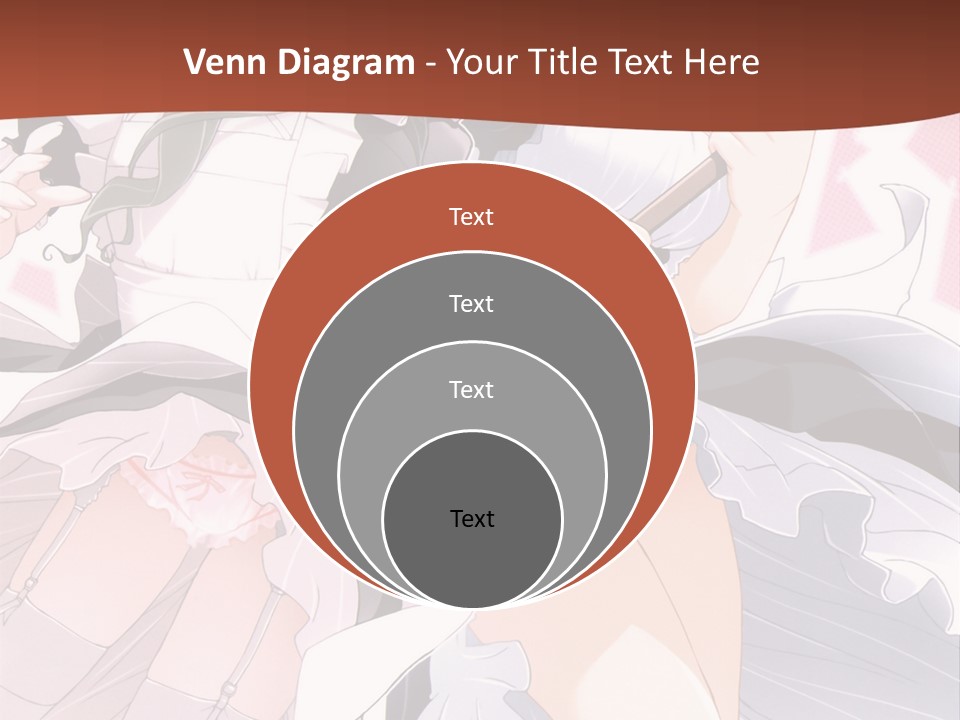 A Couple Of Anime Girls Powerpoint Template PowerPoint Template