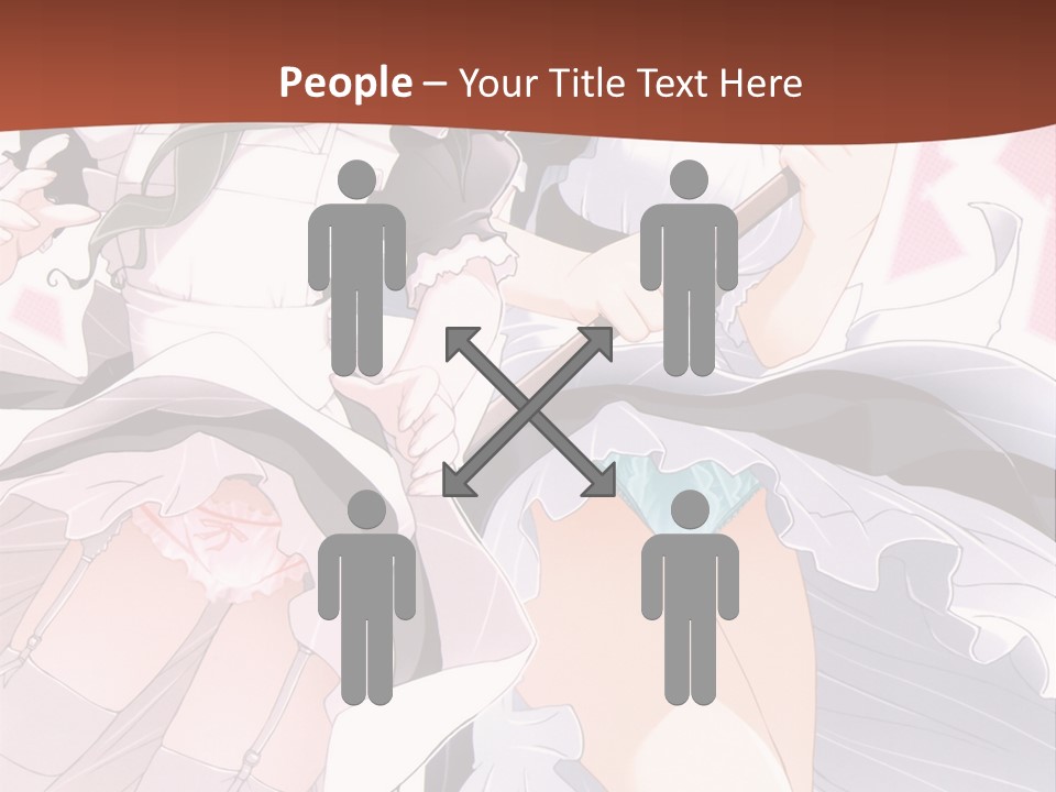 A Couple Of Anime Girls Powerpoint Template PowerPoint Template