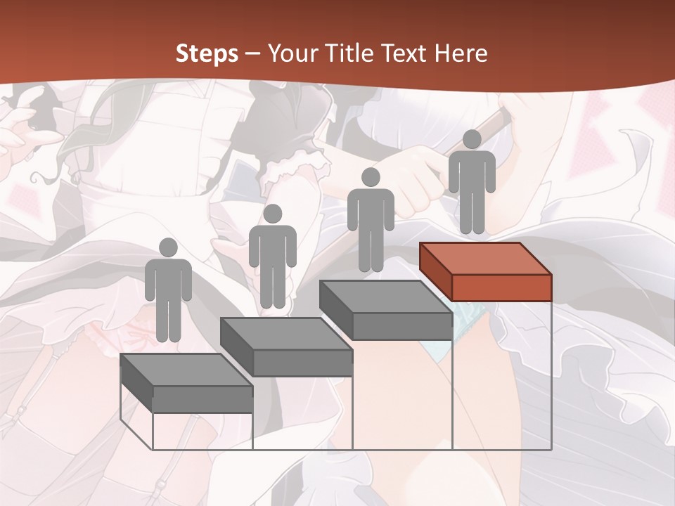 A Couple Of Anime Girls Powerpoint Template PowerPoint Template