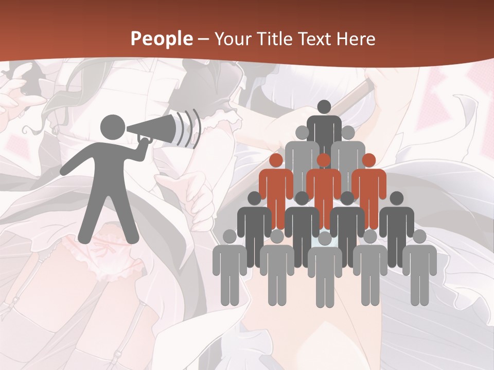 A Couple Of Anime Girls Powerpoint Template PowerPoint Template