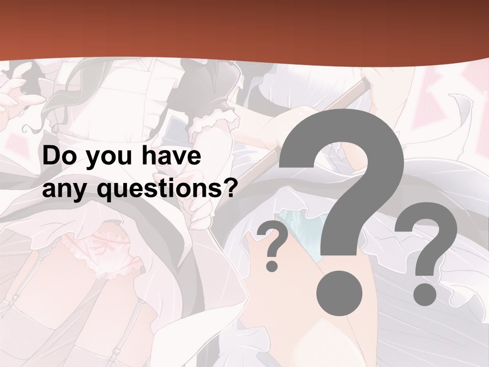 A Couple Of Anime Girls Powerpoint Template PowerPoint Template