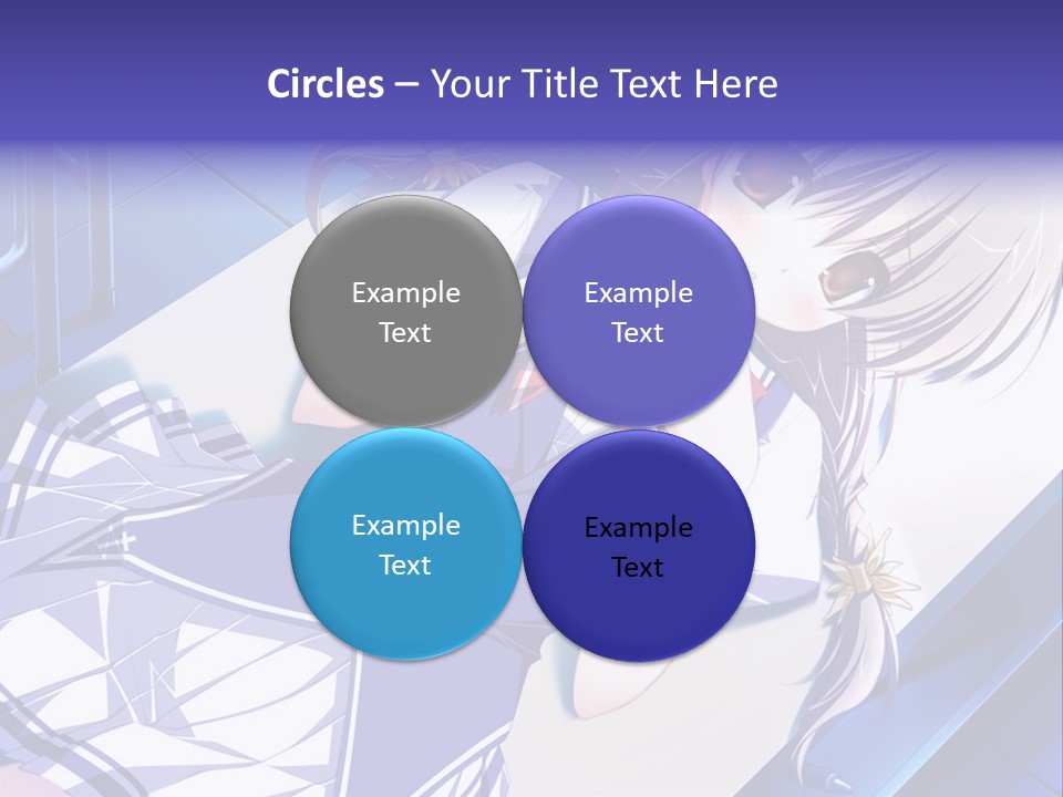 A Woman In A Blue Dress Is Posing For A Picture PowerPoint Template