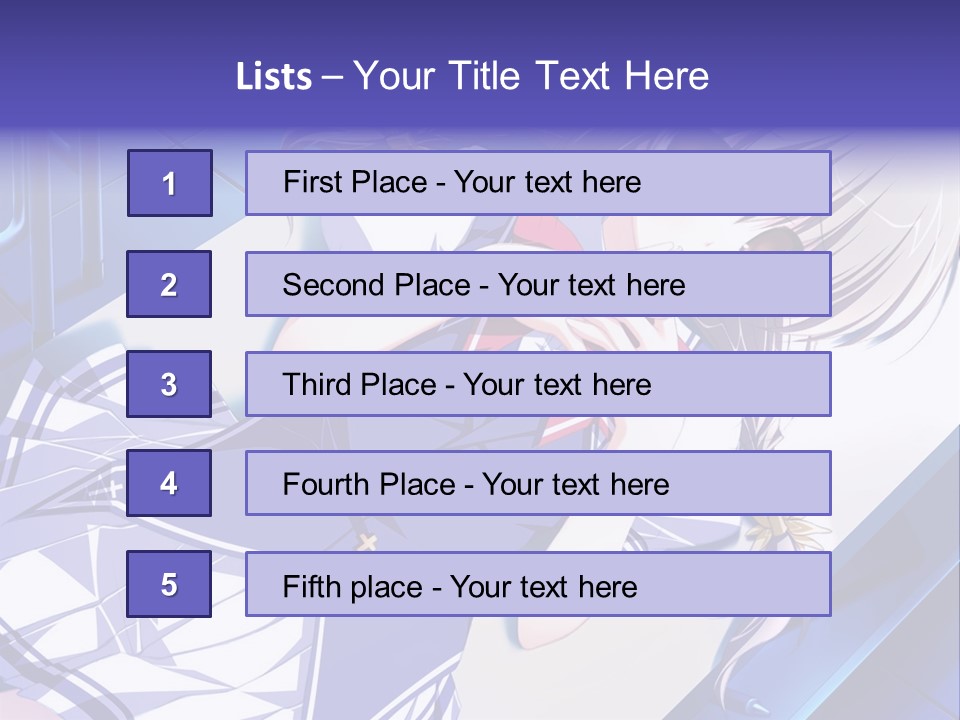 A Woman In A Blue Dress Is Posing For A Picture PowerPoint Template