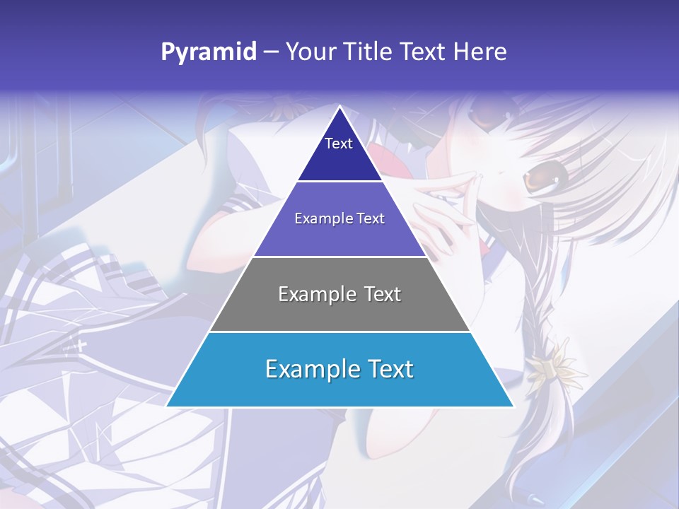 A Woman In A Blue Dress Is Posing For A Picture PowerPoint Template