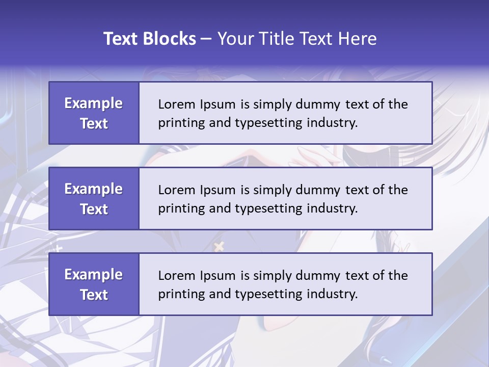 A Woman In A Blue Dress Is Posing For A Picture PowerPoint Template