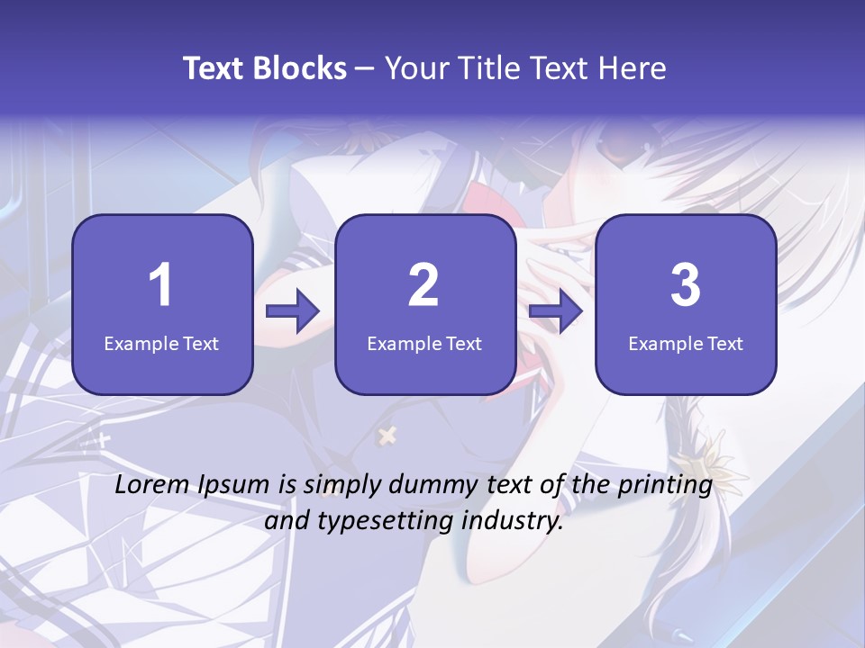 A Woman In A Blue Dress Is Posing For A Picture PowerPoint Template