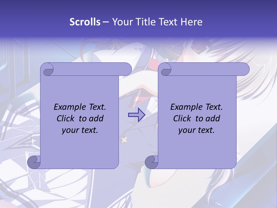 A Woman In A Blue Dress Is Posing For A Picture PowerPoint Template