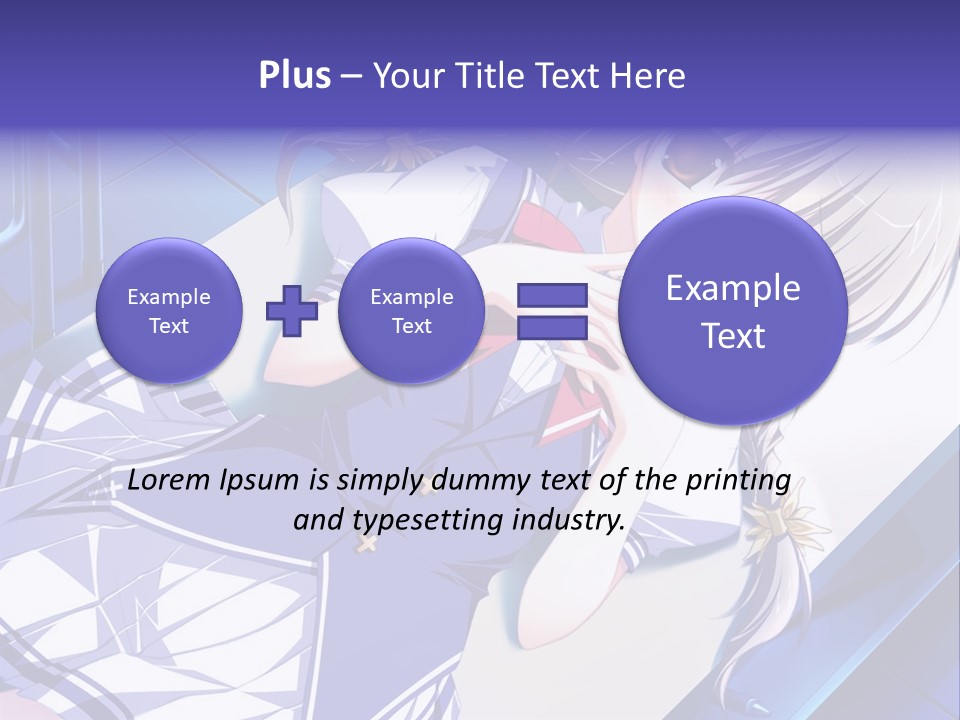 A Woman In A Blue Dress Is Posing For A Picture PowerPoint Template