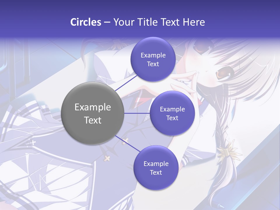 A Woman In A Blue Dress Is Posing For A Picture PowerPoint Template