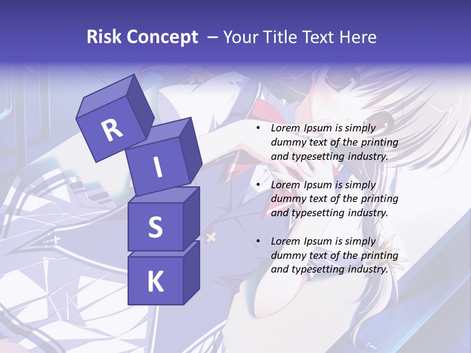 A Woman In A Blue Dress Is Posing For A Picture PowerPoint Template