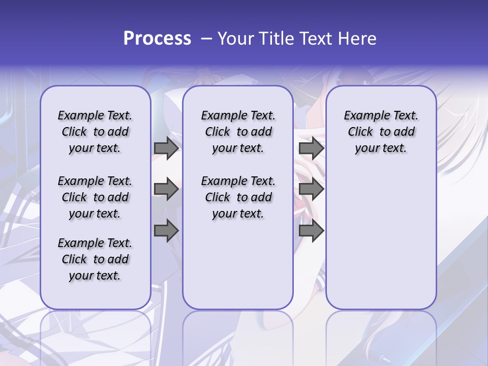 A Woman In A Blue Dress Is Posing For A Picture PowerPoint Template