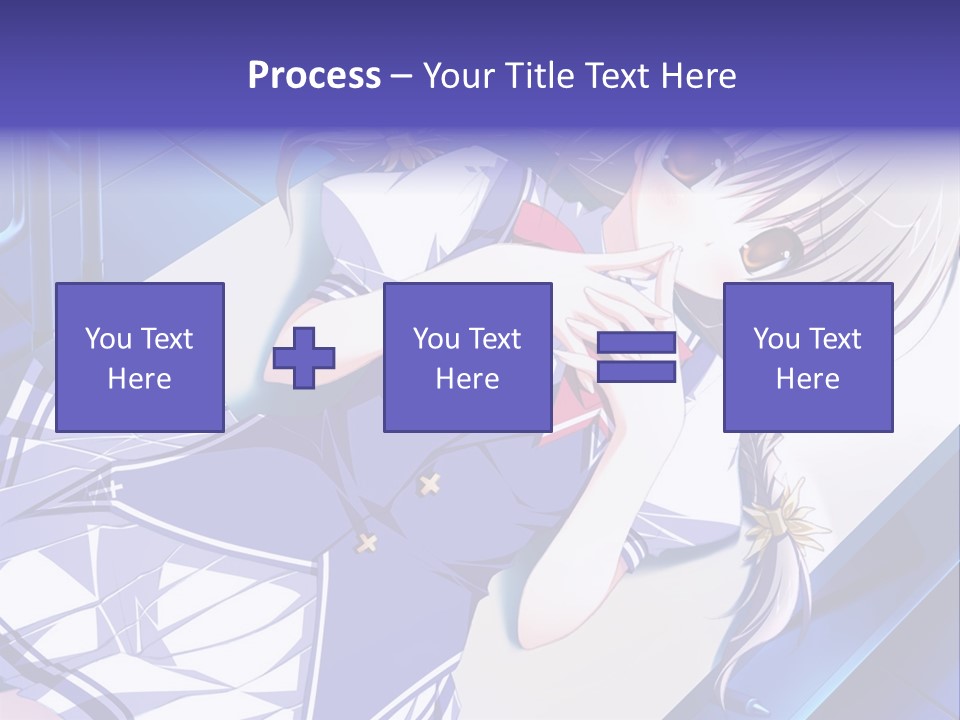 A Woman In A Blue Dress Is Posing For A Picture PowerPoint Template