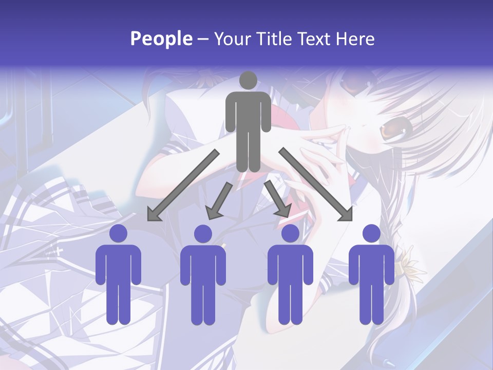 A Woman In A Blue Dress Is Posing For A Picture PowerPoint Template