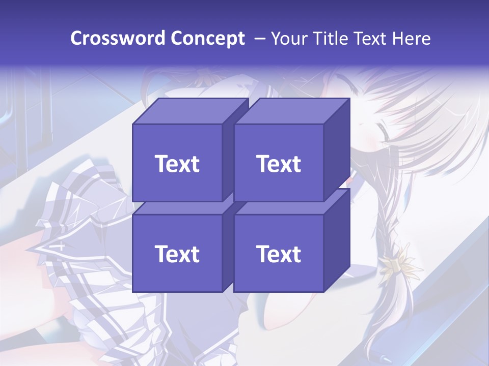 A Woman In A Blue Dress Is Posing For A Picture PowerPoint Template