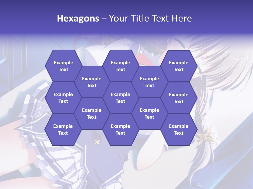 A Woman In A Blue Dress Is Posing For A Picture PowerPoint Template