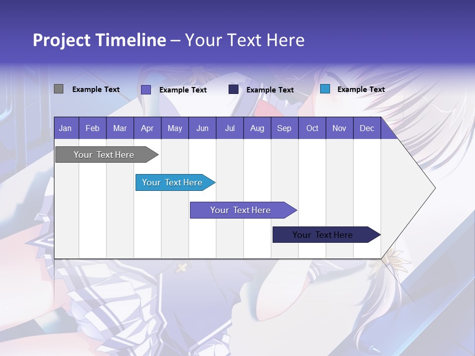 A Woman In A Blue Dress Is Posing For A Picture PowerPoint Template