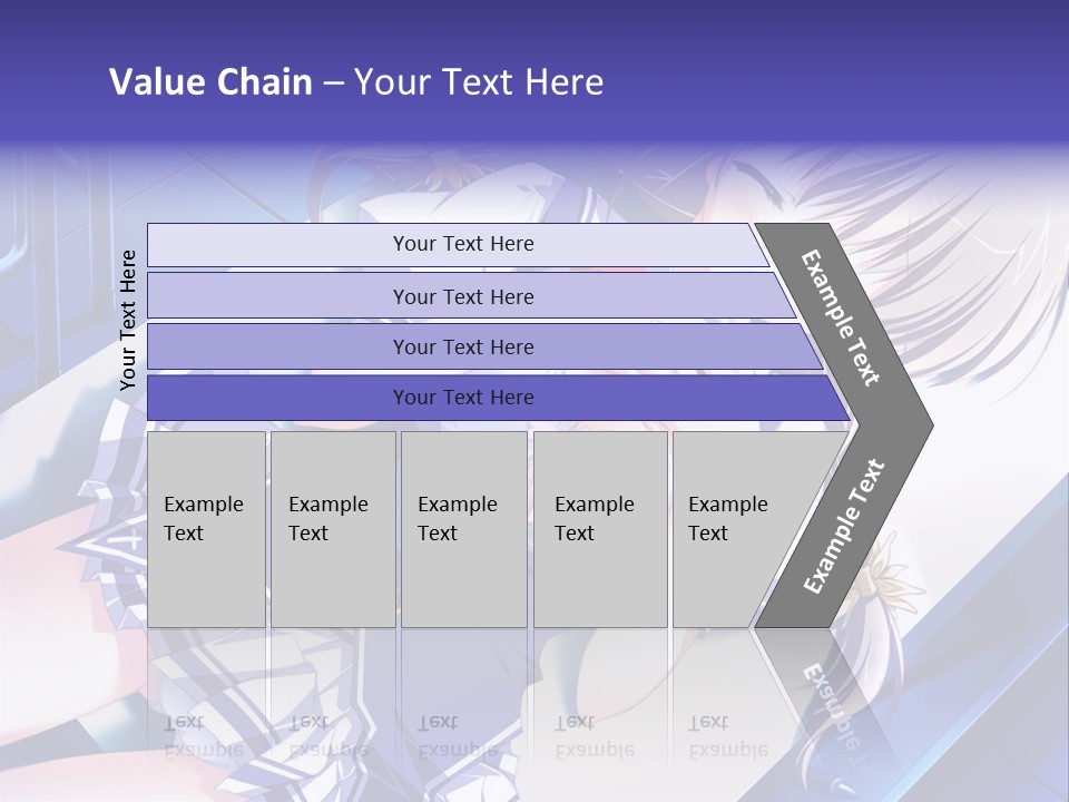 A Woman In A Blue Dress Is Posing For A Picture PowerPoint Template