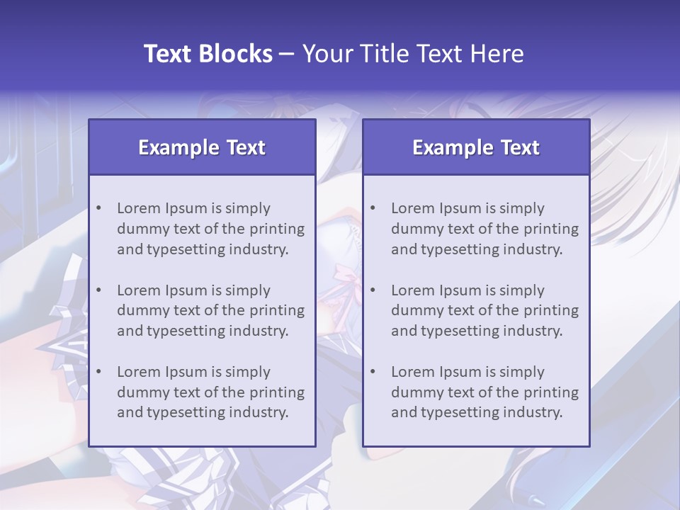 A Woman In A Blue Dress Is Posing For A Picture PowerPoint Template