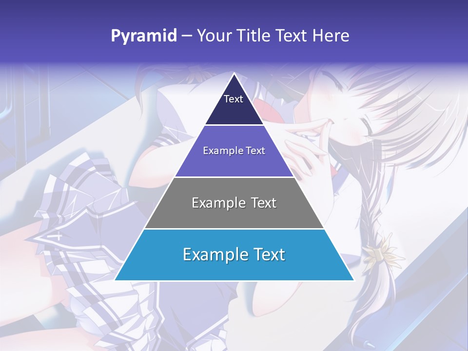 A Woman In A Blue Dress Is Posing For A Picture PowerPoint Template