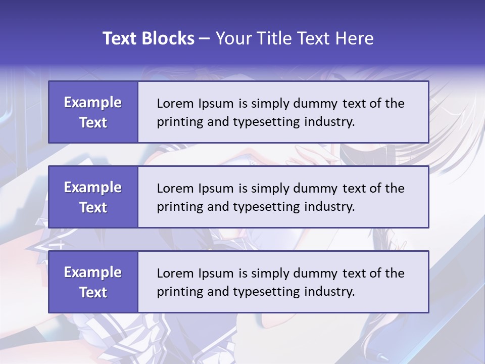 A Woman In A Blue Dress Is Posing For A Picture PowerPoint Template