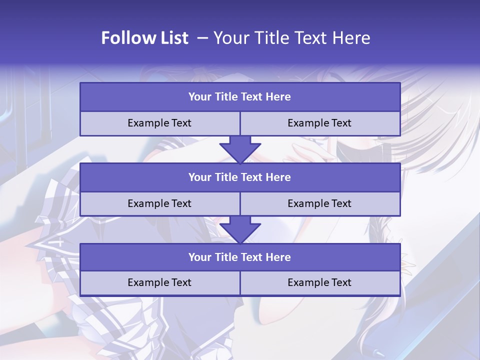 A Woman In A Blue Dress Is Posing For A Picture PowerPoint Template