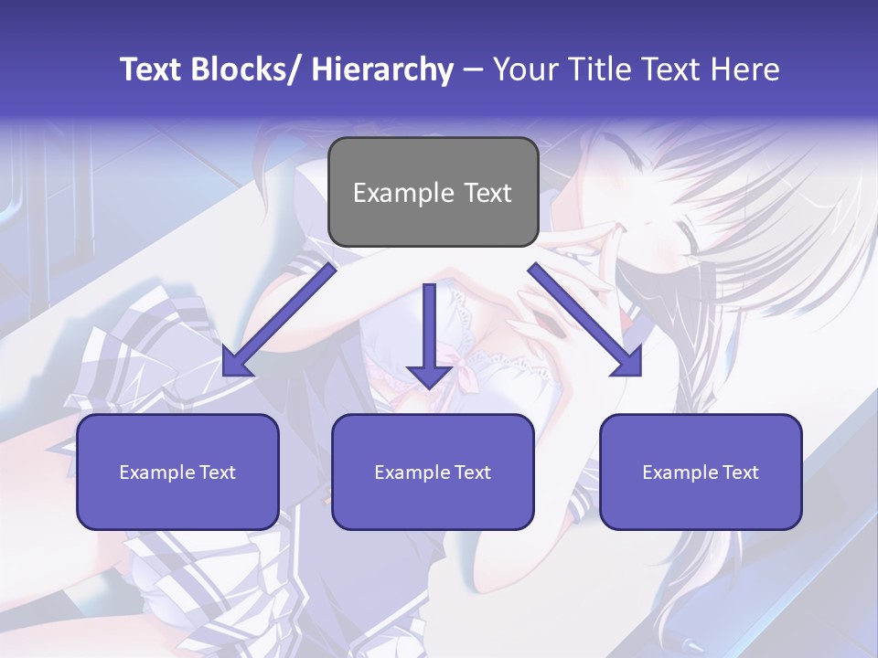 A Woman In A Blue Dress Is Posing For A Picture PowerPoint Template