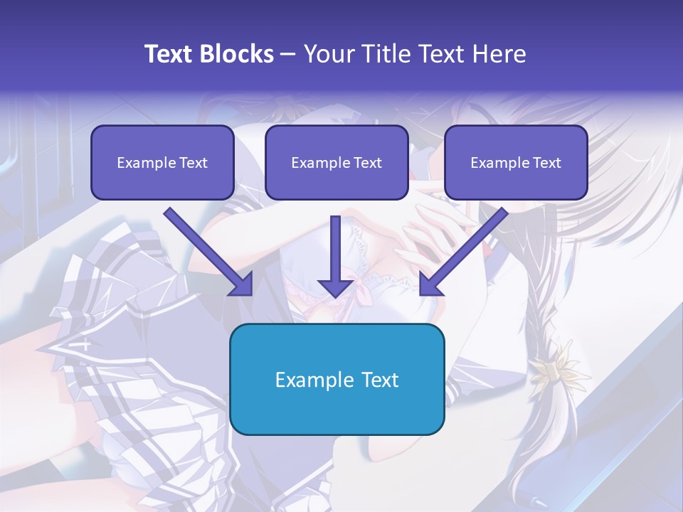 A Woman In A Blue Dress Is Posing For A Picture PowerPoint Template