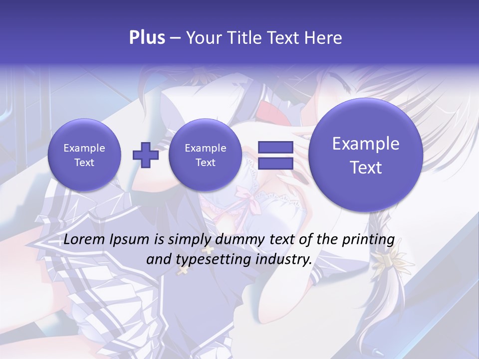 A Woman In A Blue Dress Is Posing For A Picture PowerPoint Template