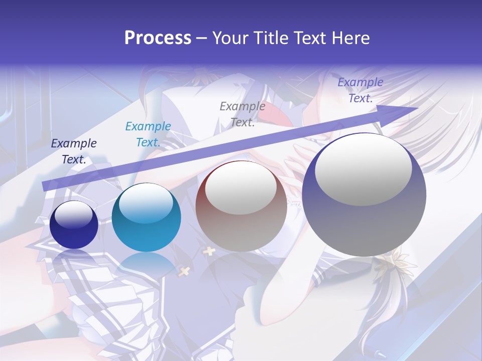 A Woman In A Blue Dress Is Posing For A Picture PowerPoint Template