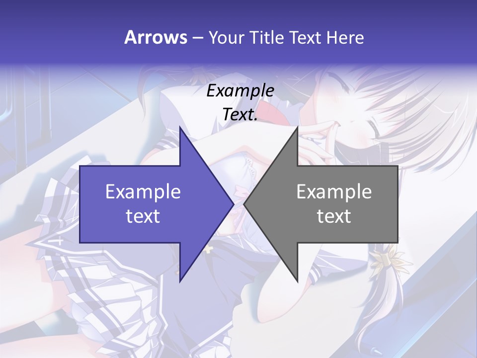 A Woman In A Blue Dress Is Posing For A Picture PowerPoint Template